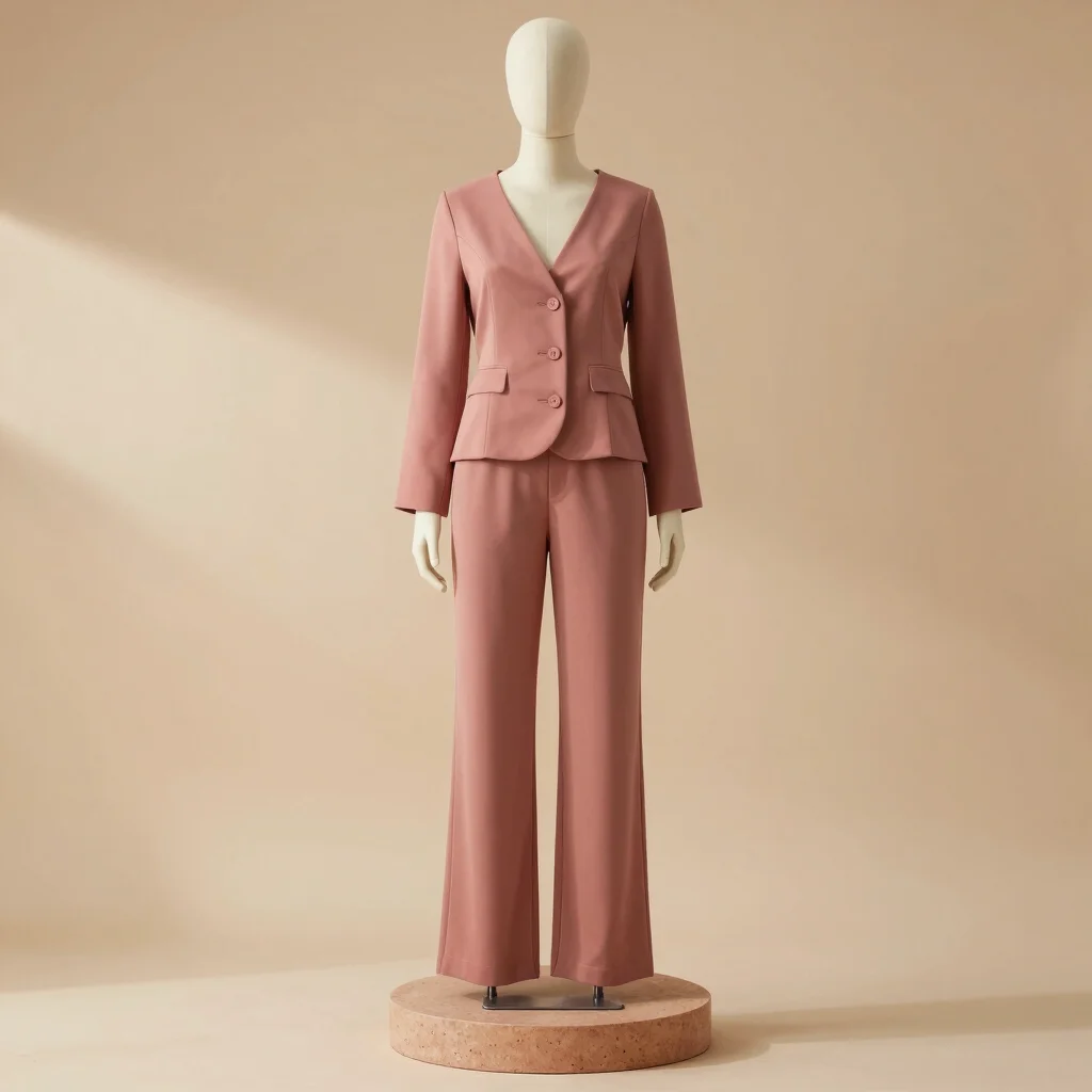 Dusky Rose Layered Crop Top Co-Ord